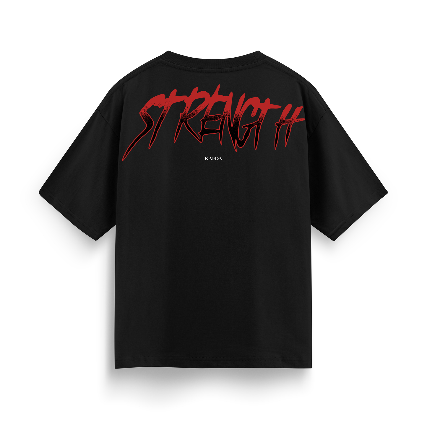 Strength Oversize Black T-Shirt