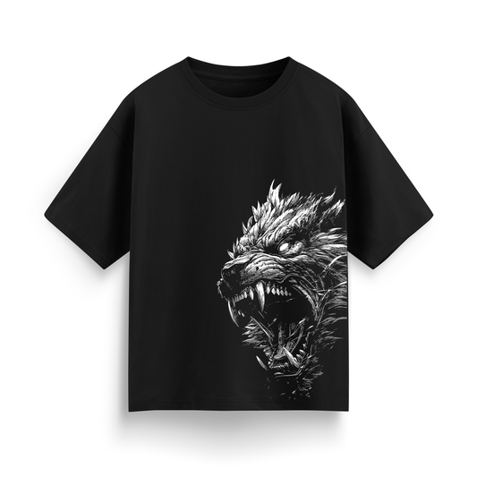 Strength Oversize Black T-Shirt